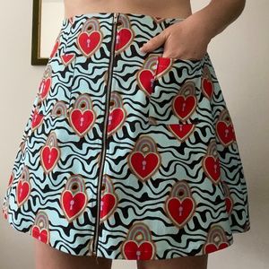Hayley Elsaesser Heart Lock Skirt with Pockets